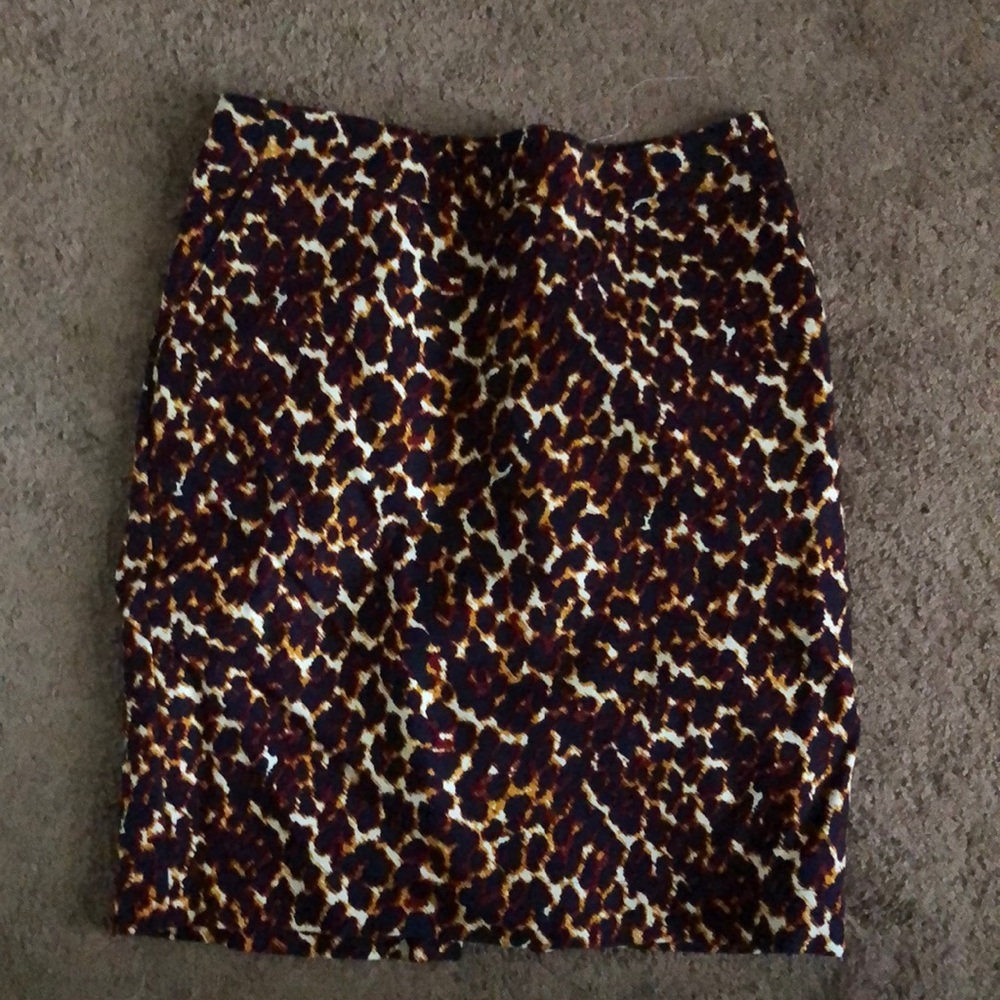 Leopard Pencil Skirt